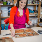 Anna-Mercedes Wear in her studio 2018